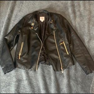 Art class black leather jacket